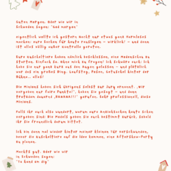 Guten Morgen. Oder wie wir in